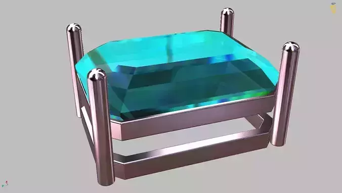 Radiant Gemstone Box 5x7mm