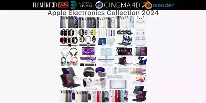 Apple Electronics Collection 2024 3D model