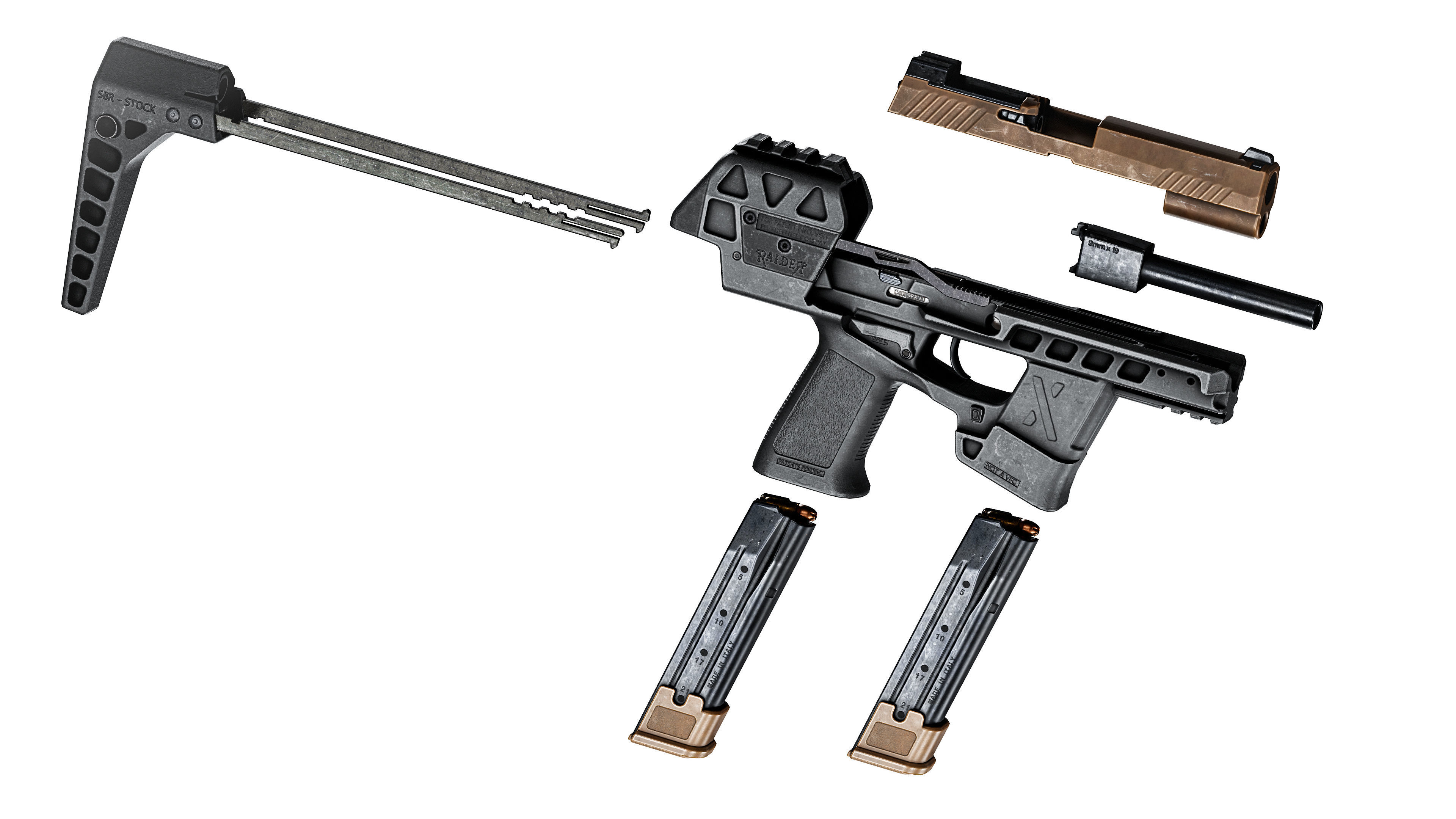 FLUX DEFENSE RAIDER X Low-poly 3D model_6