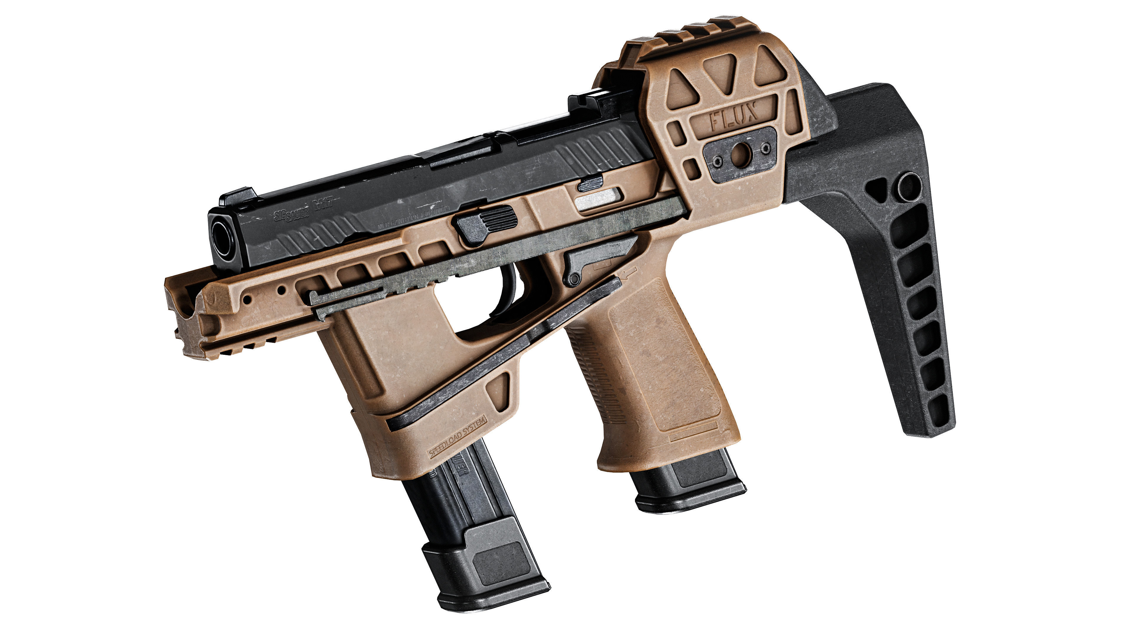 FLUX DEFENSE RAIDER X Low-poly 3D model_1