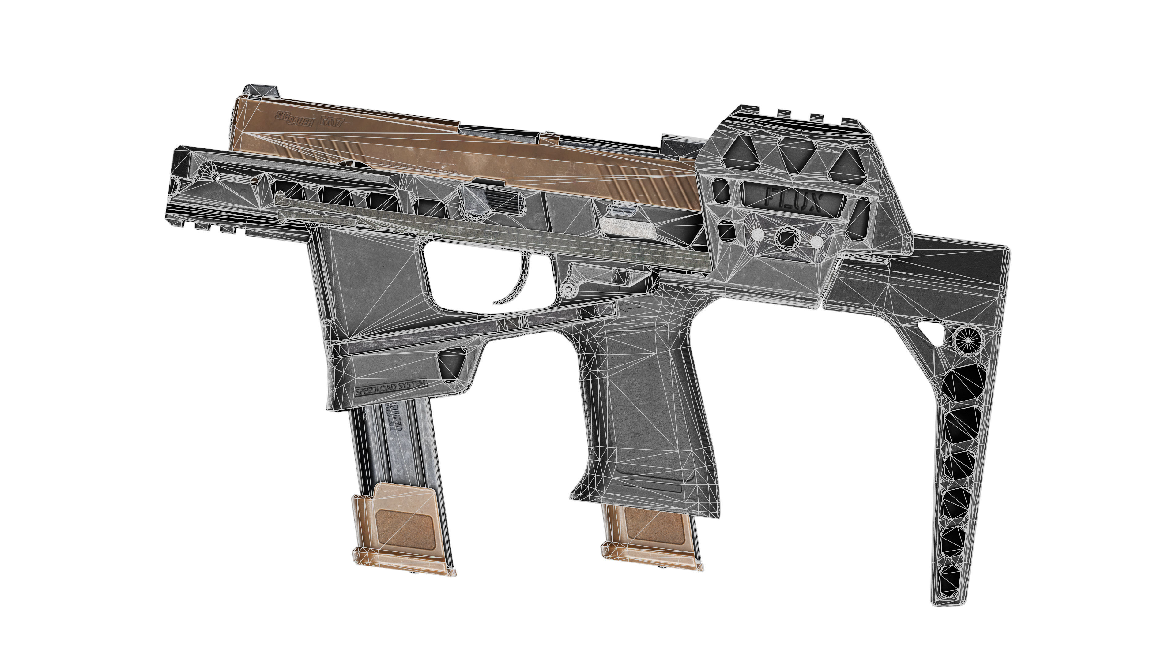 FLUX DEFENSE RAIDER X Low-poly 3D model_10