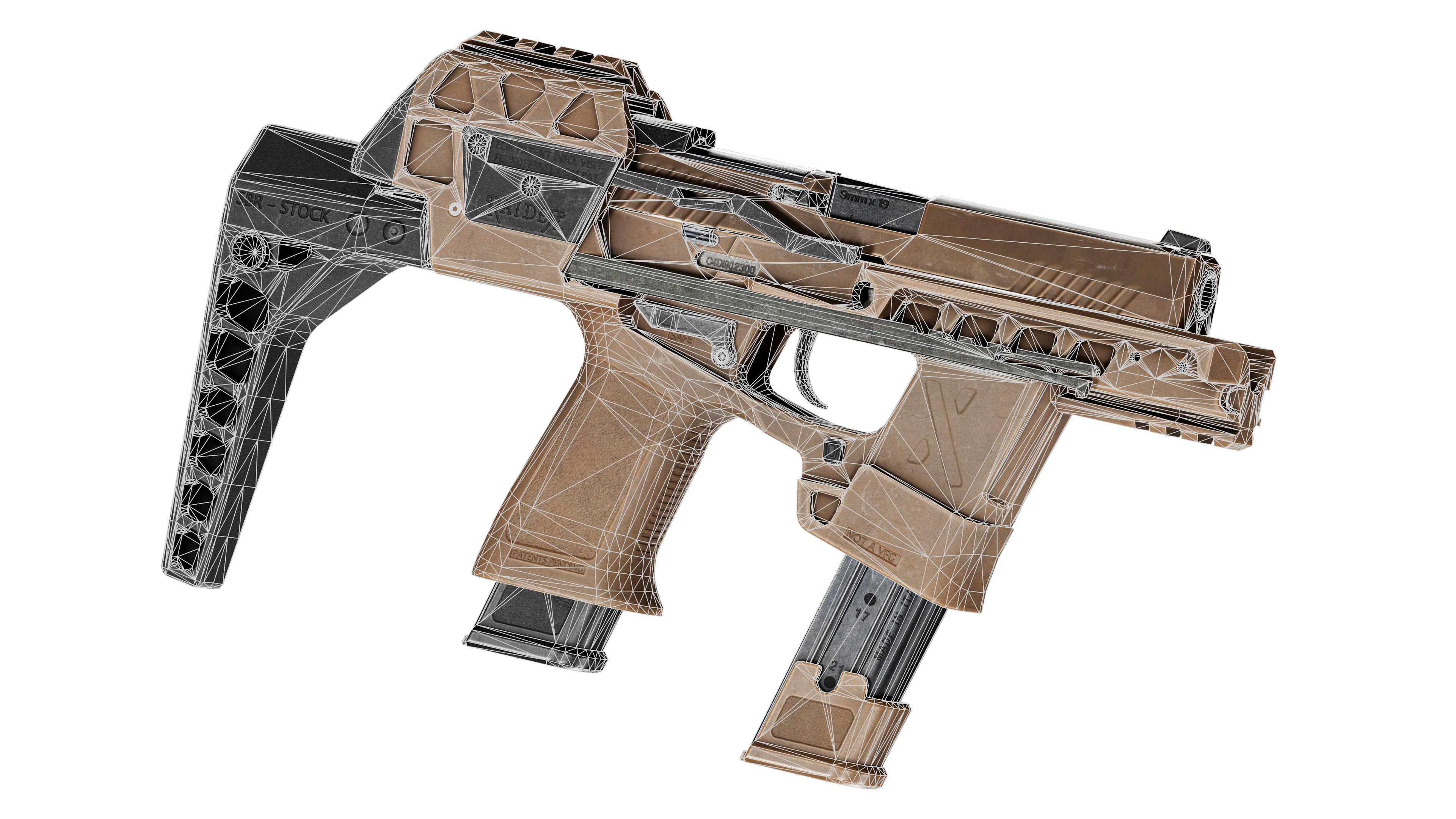 FLUX DEFENSE RAIDER X Low-poly 3D model_9