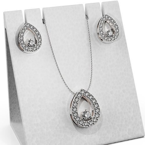 Set pendant and earring 2024-001 3D print model