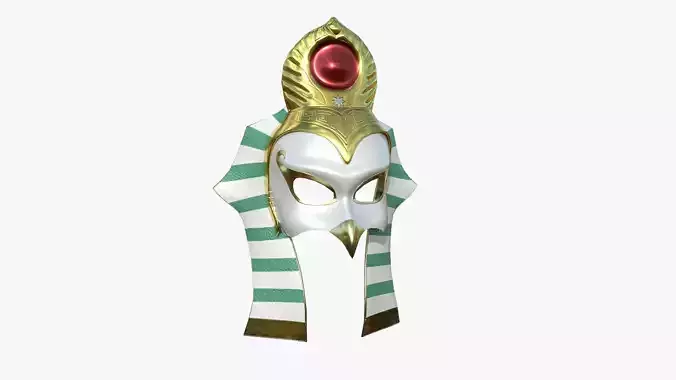 Ra Mask A10 - Egyptian Gods Character Clothing Low-poly 3D model