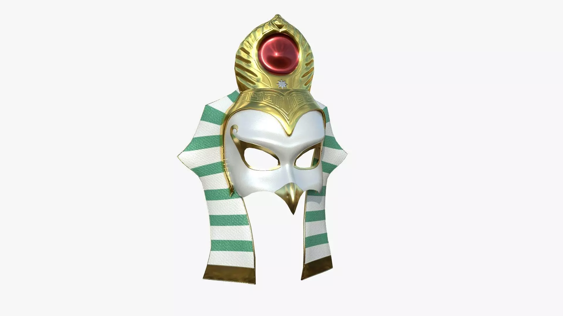 Ra Mask A10 - Egyptian Gods Character Clothing Low-poly 3D model_0