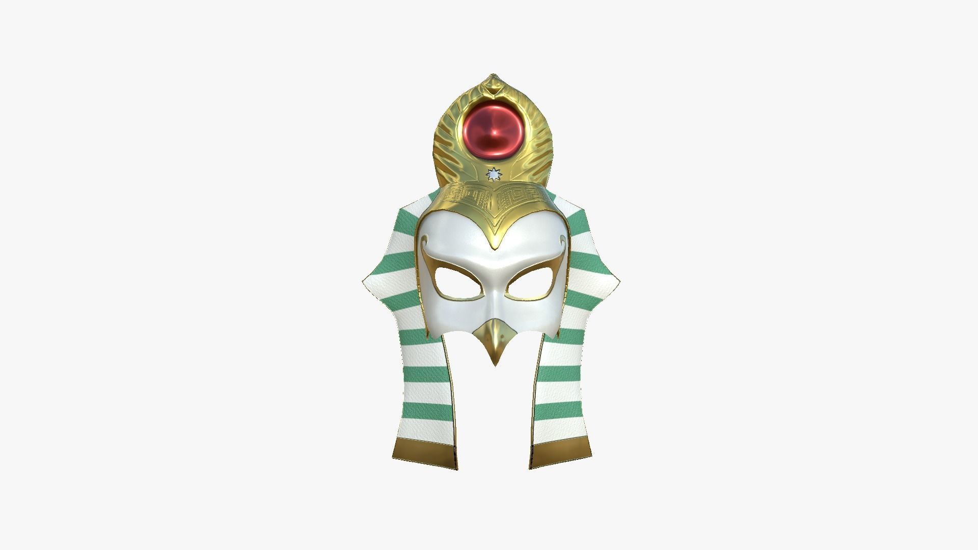 Ra Mask A10 - Egyptian Gods Character Clothing Low-poly 3D model_1