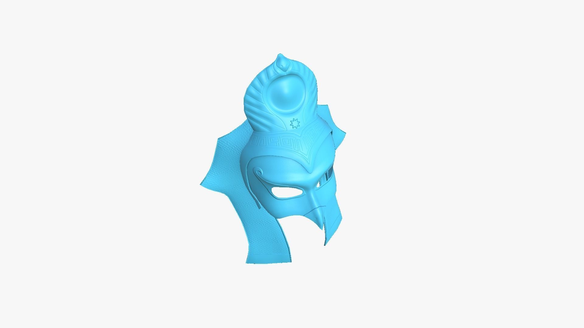 Ra Mask A09 - Egyptian Gods Character Clothing Low-poly 3D model_14