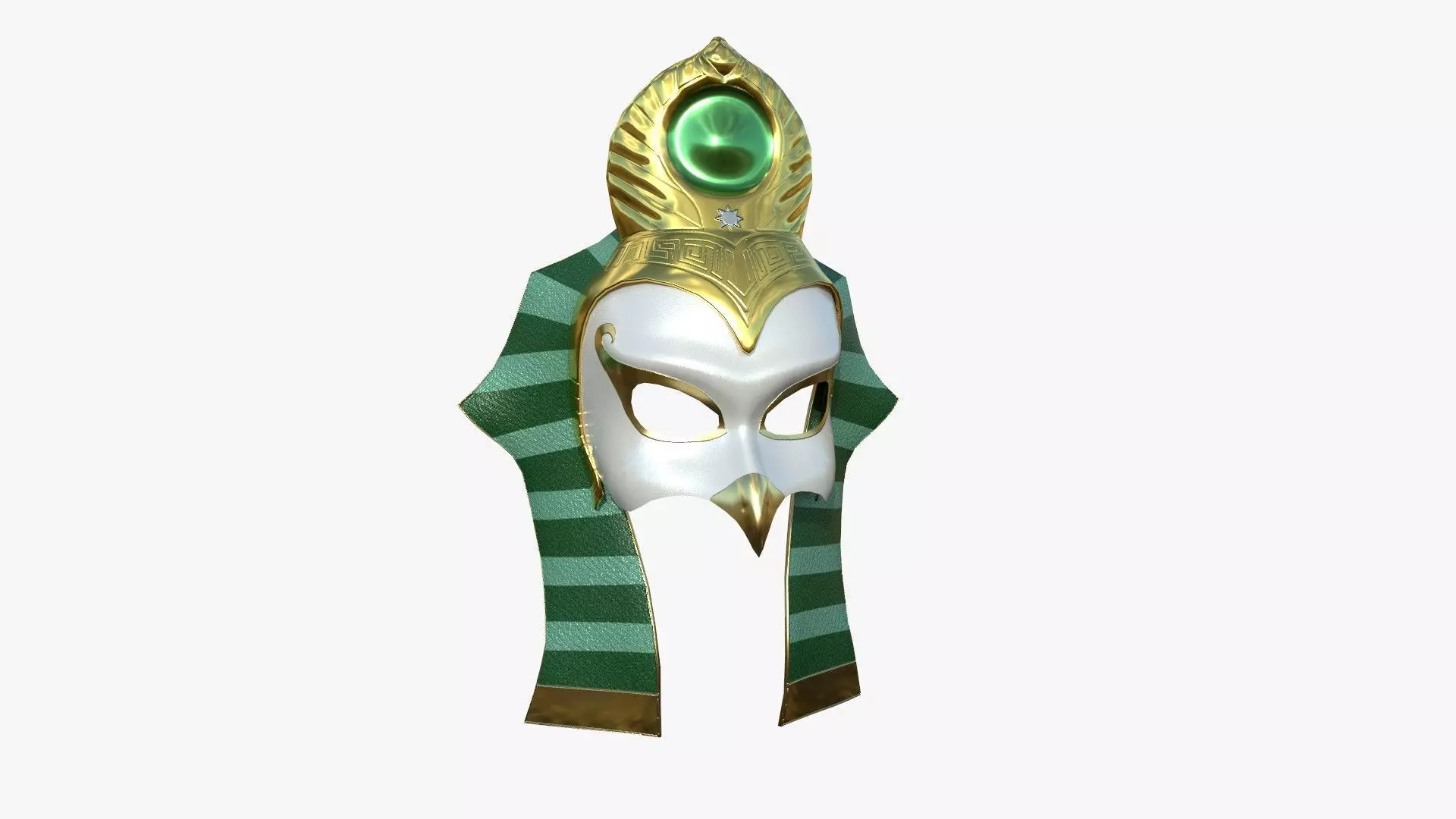 Ra Mask A09 - Egyptian Gods Character Clothing Low-poly 3D model_0