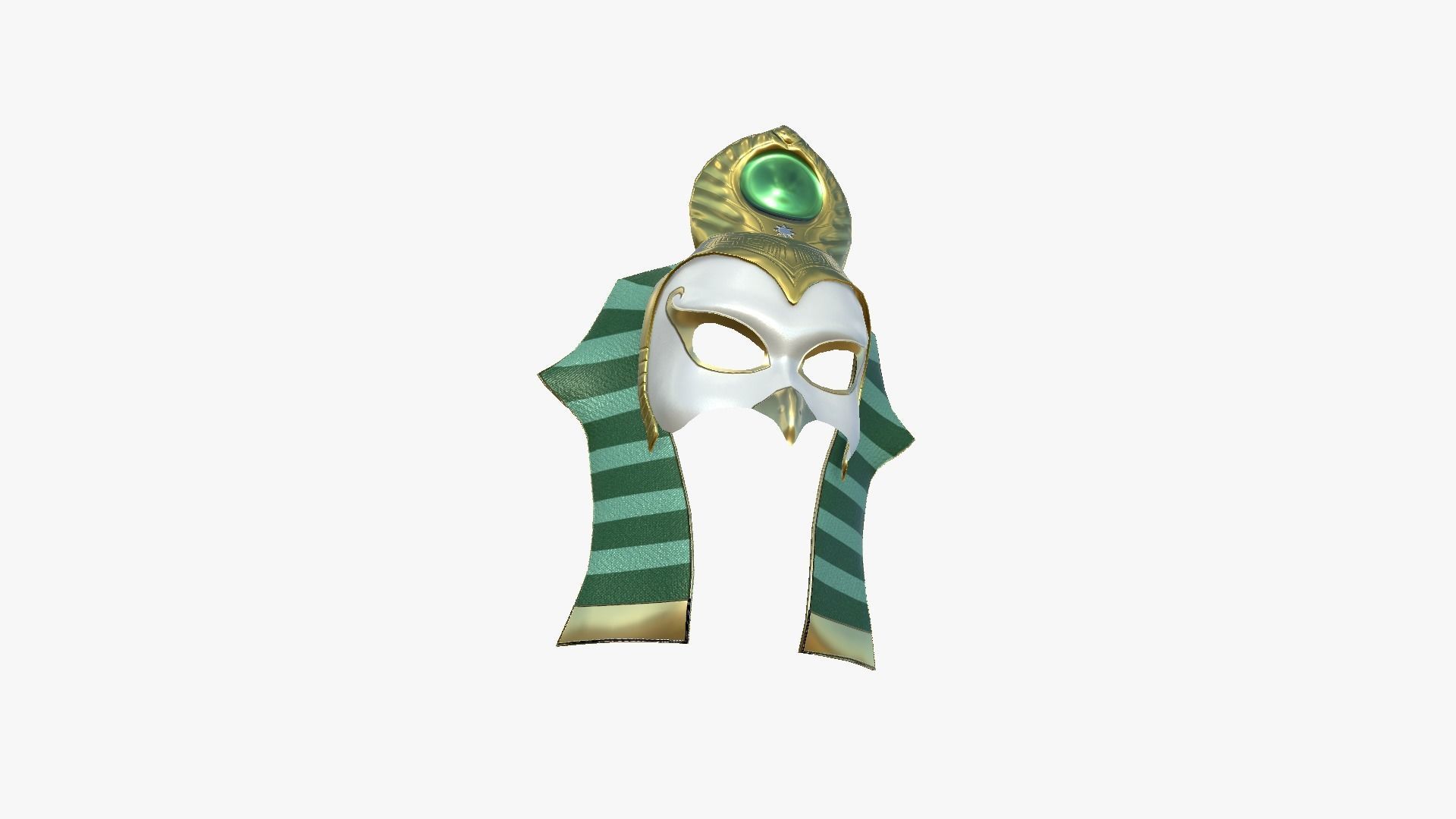 Ra Mask A09 - Egyptian Gods Character Clothing Low-poly 3D model_4