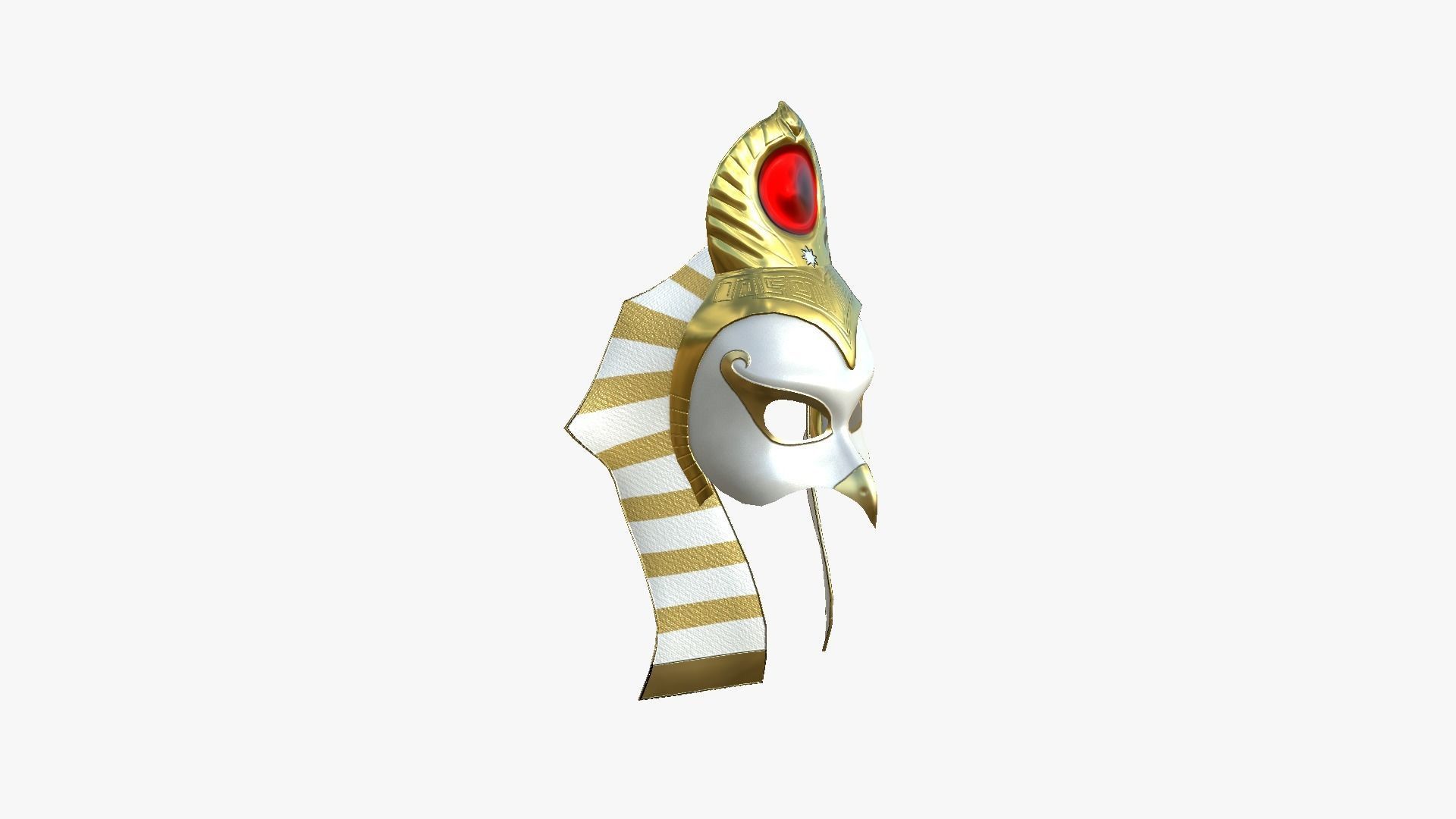 Ra Mask A08 - Egyptian Gods Character Clothing Low-poly 3D model_2