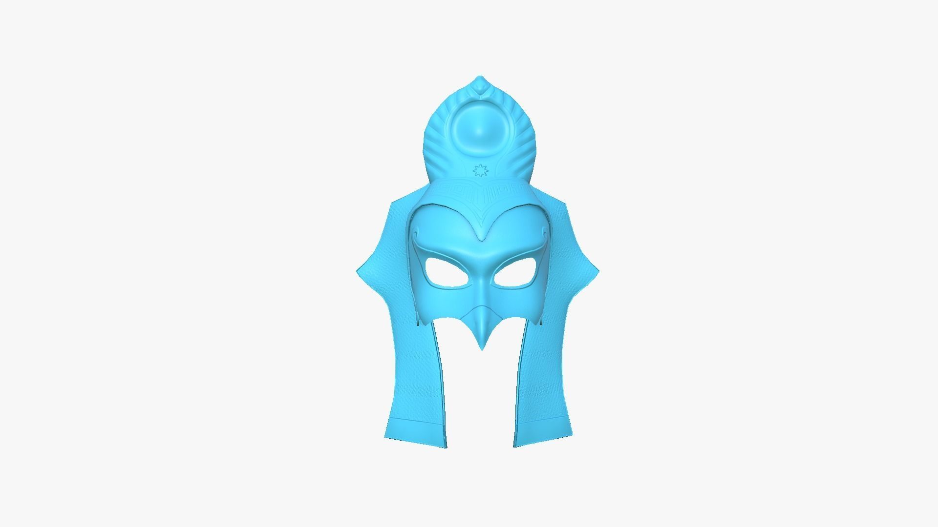 Ra Mask A08 - Egyptian Gods Character Clothing Low-poly 3D model_9