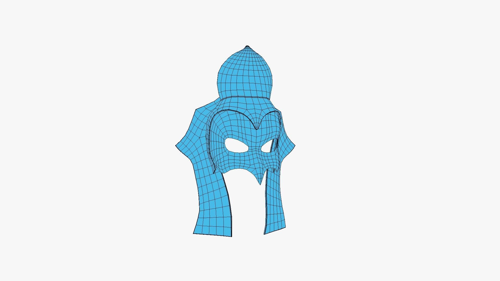 Ra Mask A08 - Egyptian Gods Character Clothing Low-poly 3D model_21