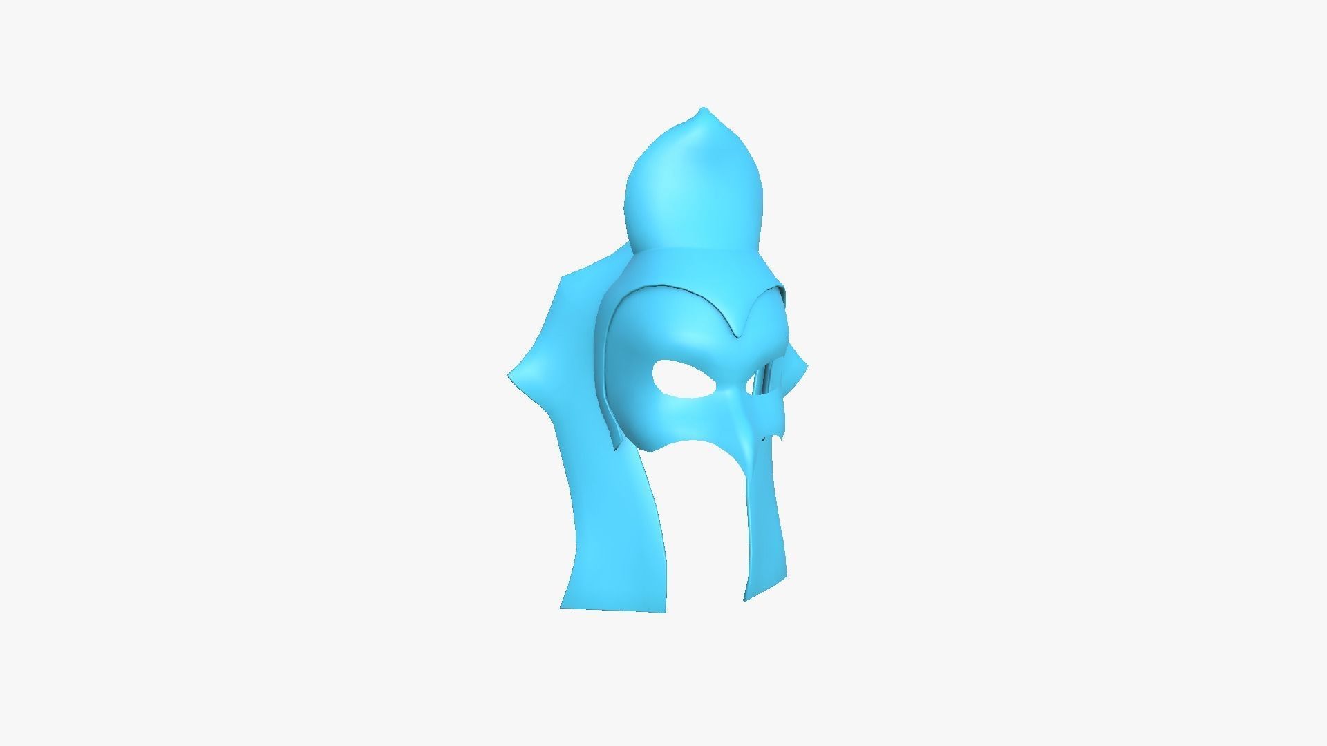 Ra Mask A08 - Egyptian Gods Character Clothing Low-poly 3D model_10