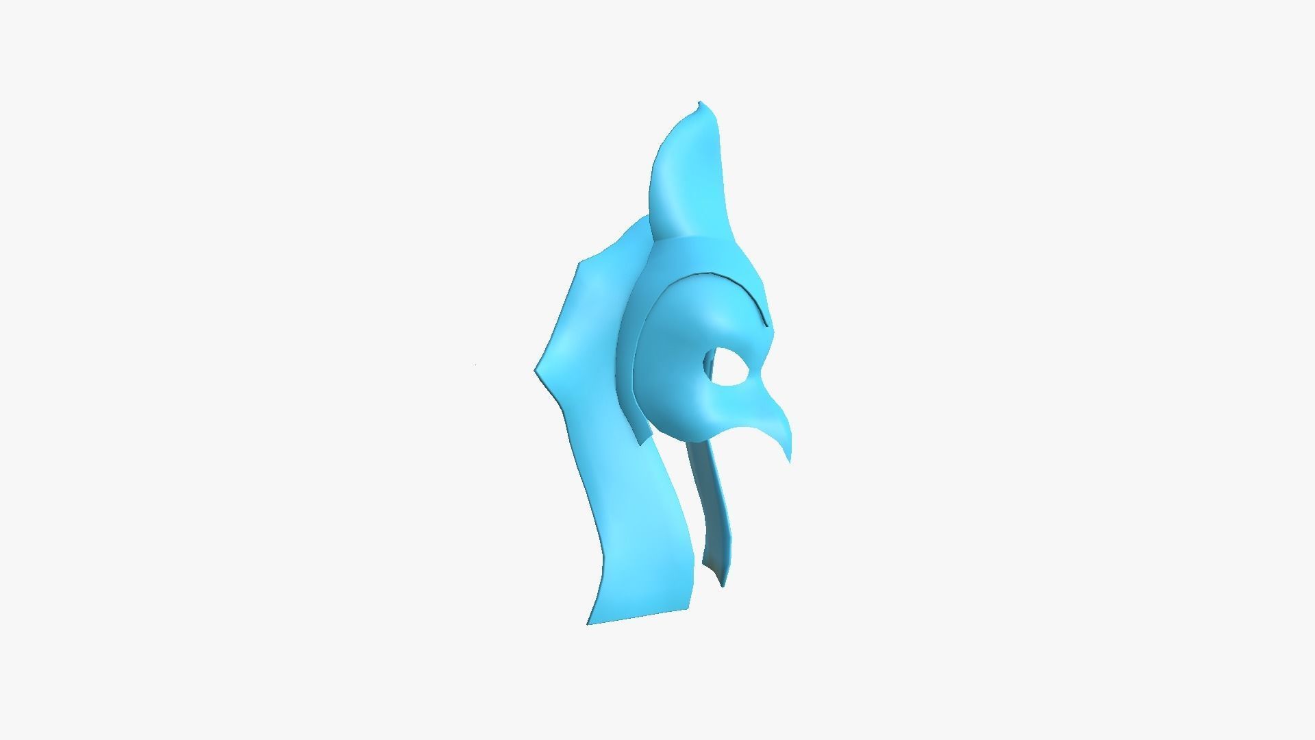 Ra Mask A08 - Egyptian Gods Character Clothing Low-poly 3D model_12
