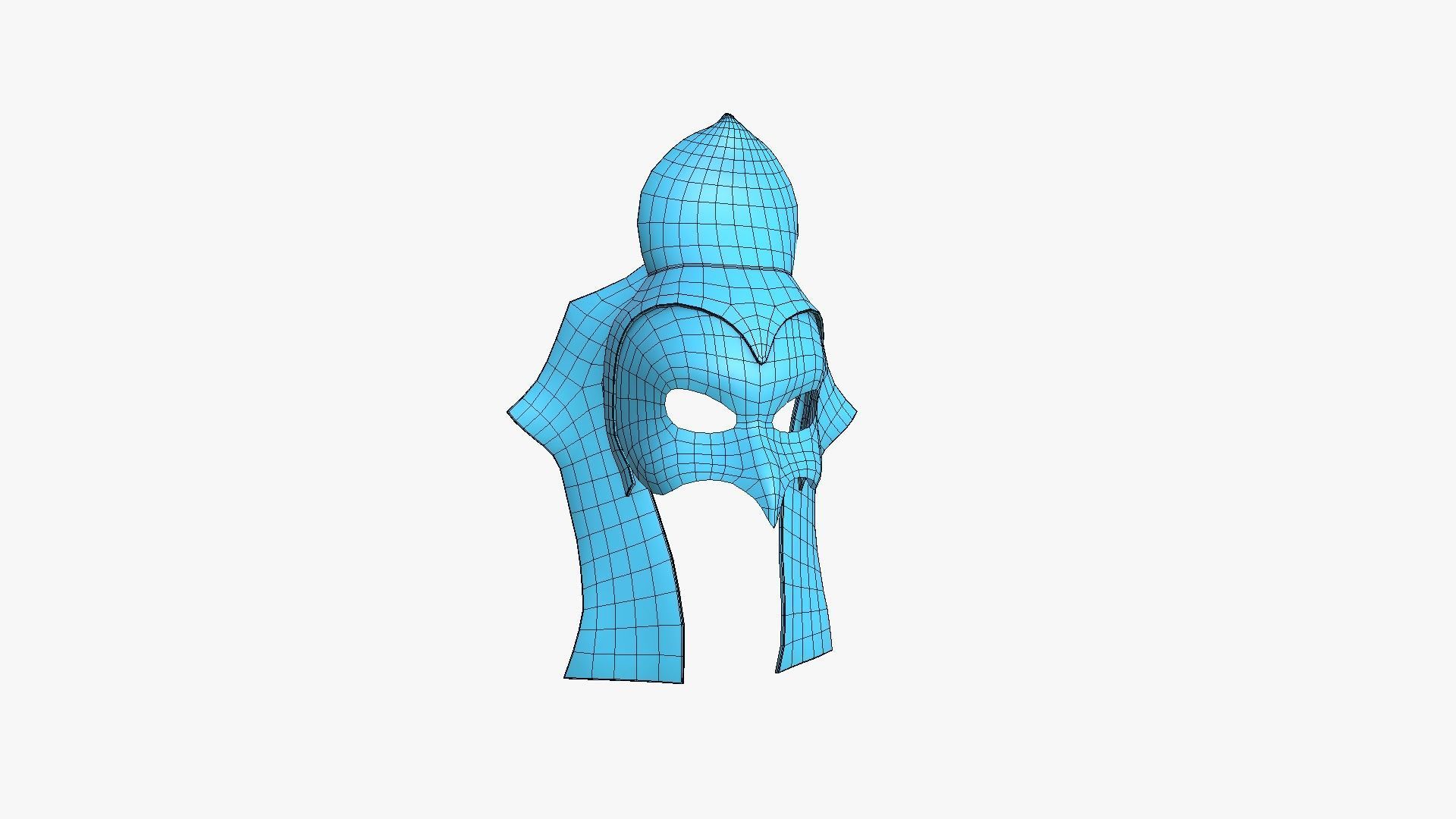 Ra Mask A08 - Egyptian Gods Character Clothing Low-poly 3D model_19