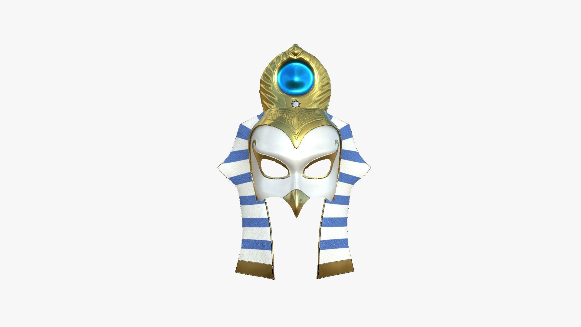 Ra Mask A07 - Egyptian Gods Character Clothing Low-poly 3D model_1