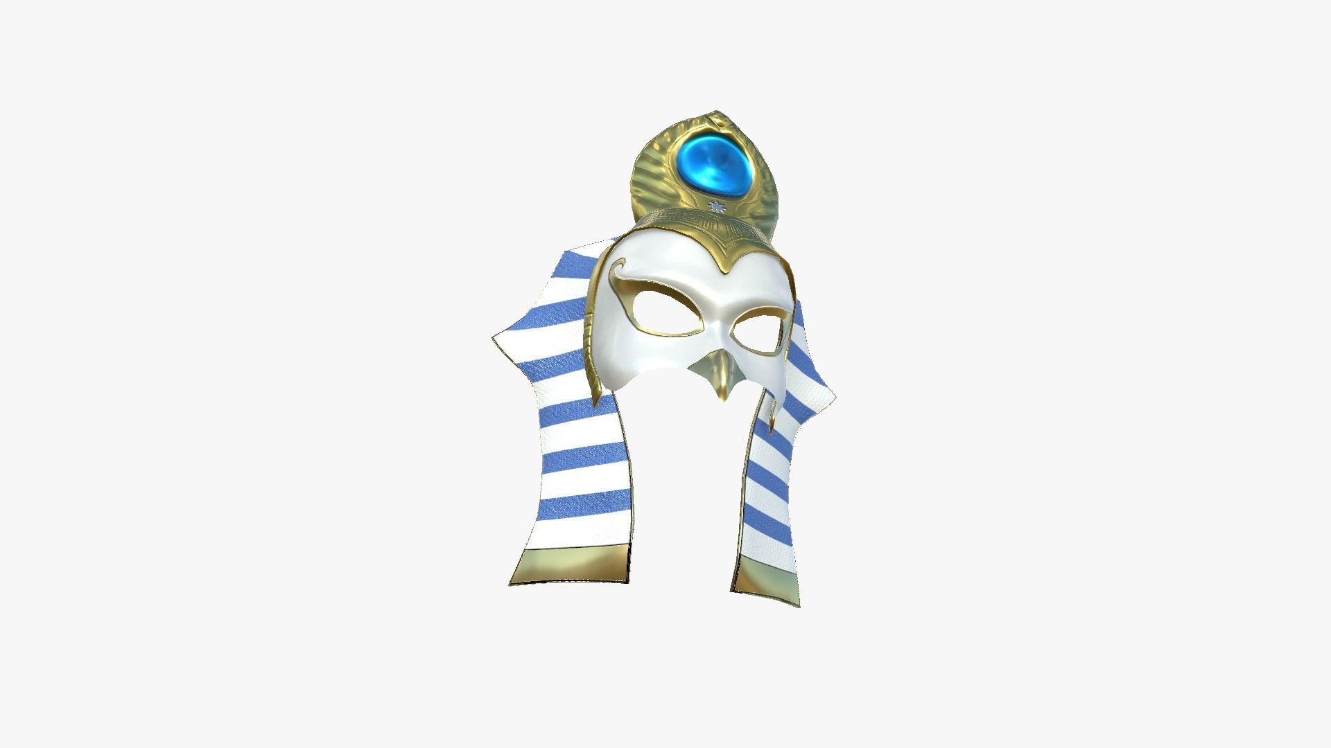 Ra Mask A07 - Egyptian Gods Character Clothing Low-poly 3D model_4