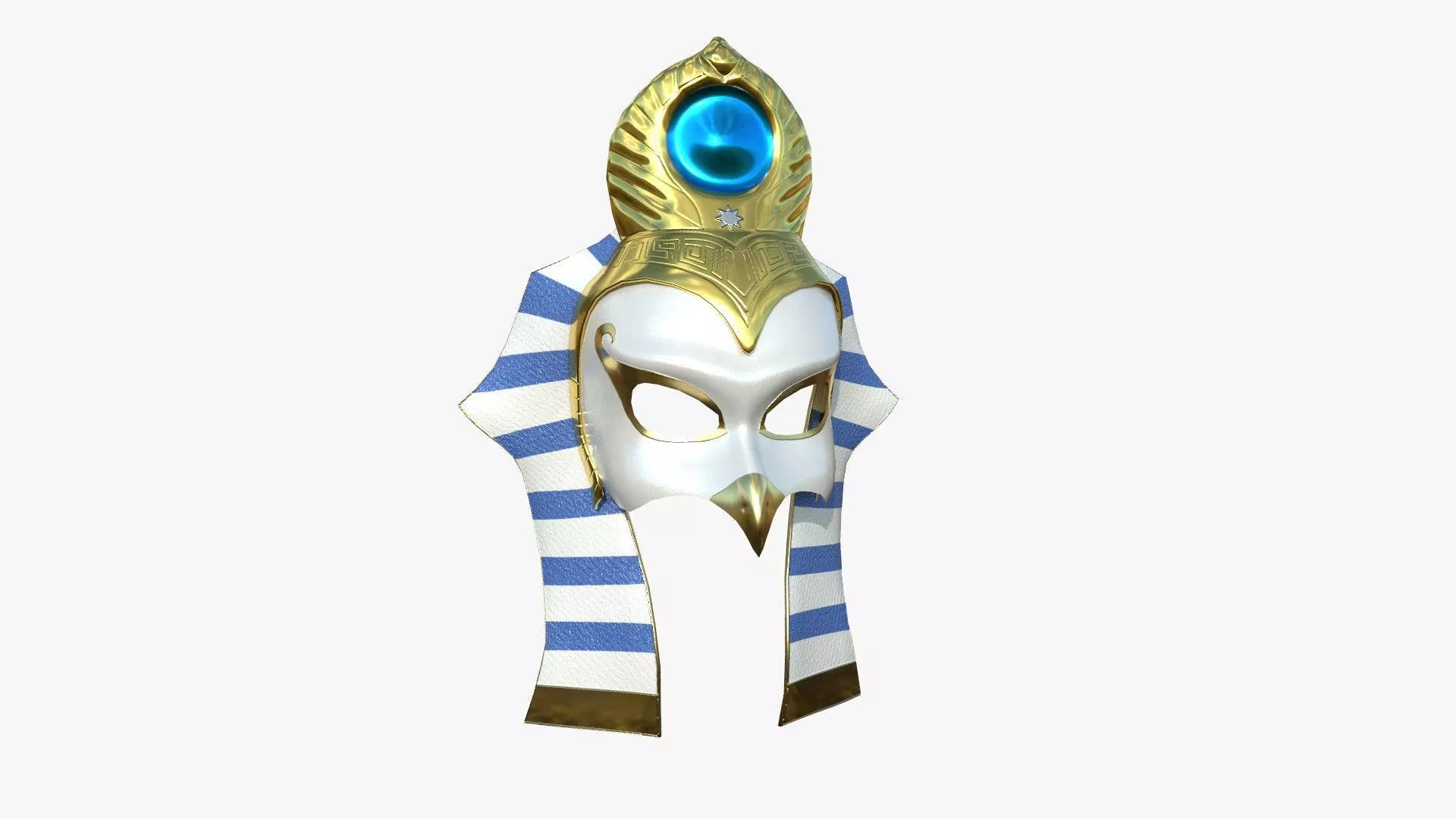 Ra Mask A07 - Egyptian Gods Character Clothing Low-poly 3D model_0