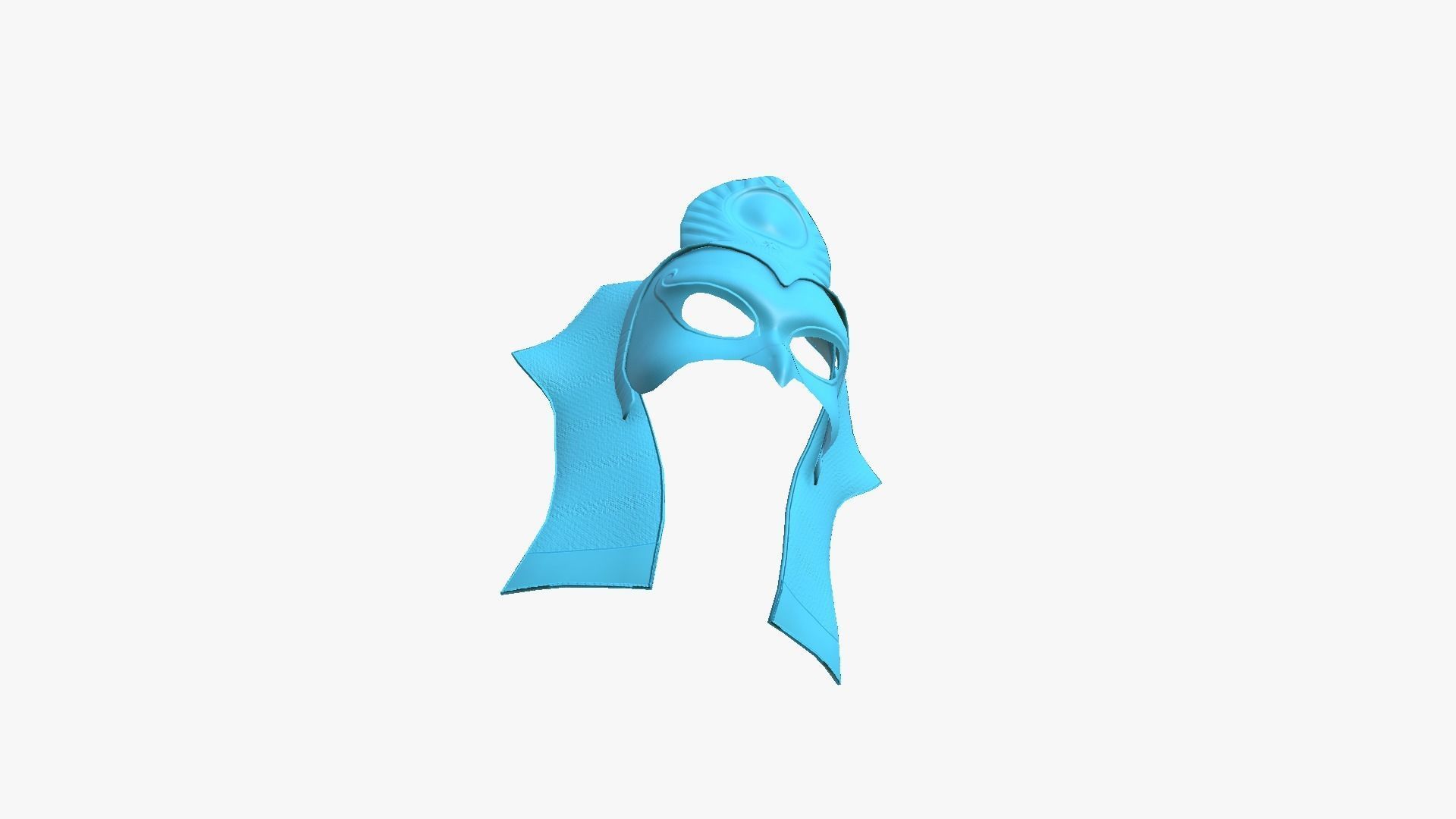 Ra Mask A06 - Egyptian Gods Character Clothing Low-poly 3D model_8