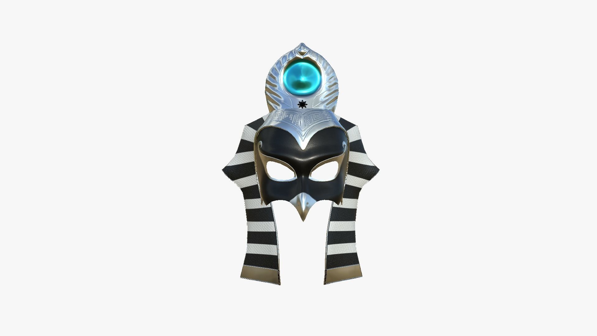 Ra Mask A05 - Egyptian Gods Character Clothing Low-poly 3D model_1