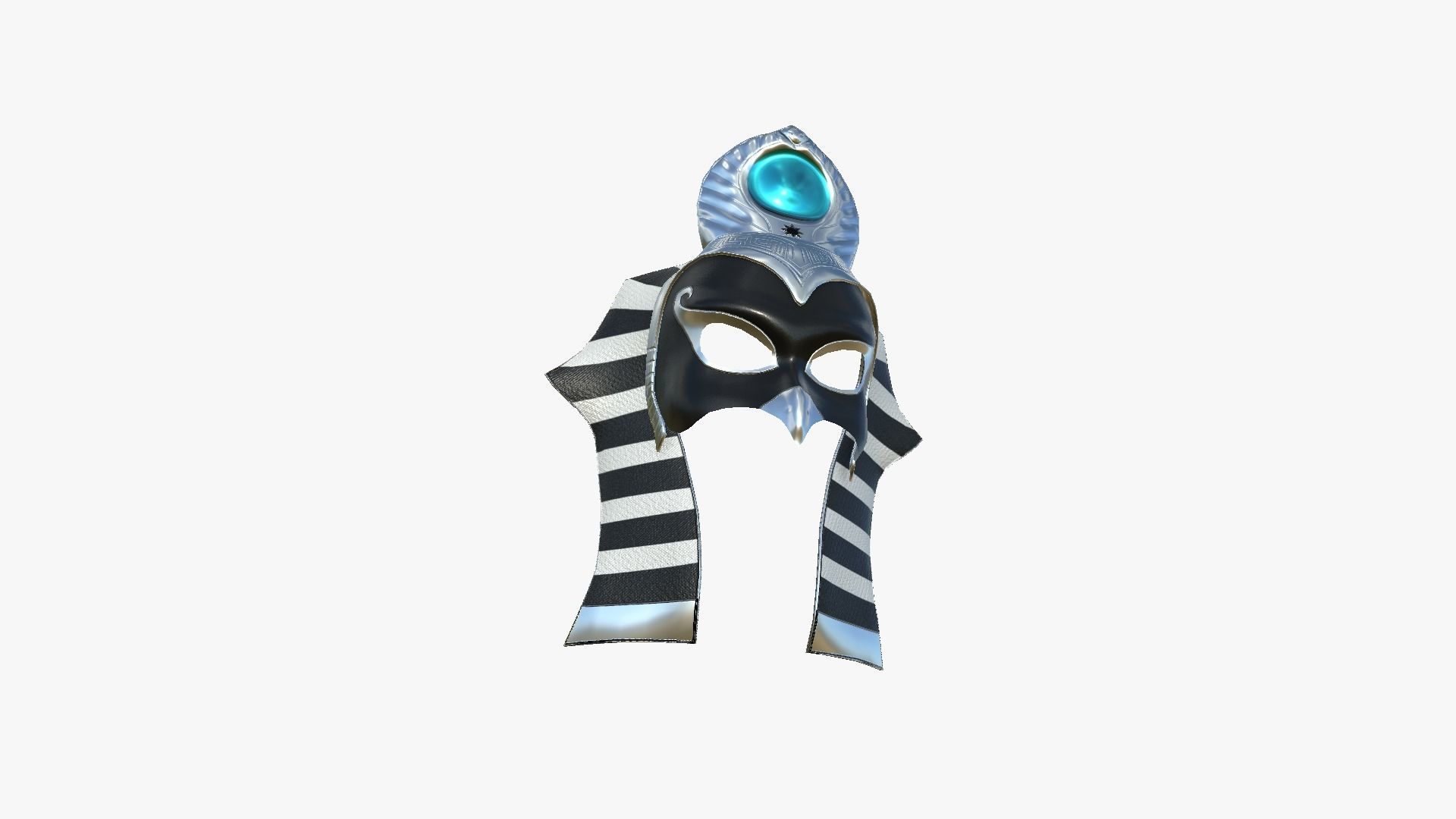 Ra Mask A05 - Egyptian Gods Character Clothing Low-poly 3D model_4