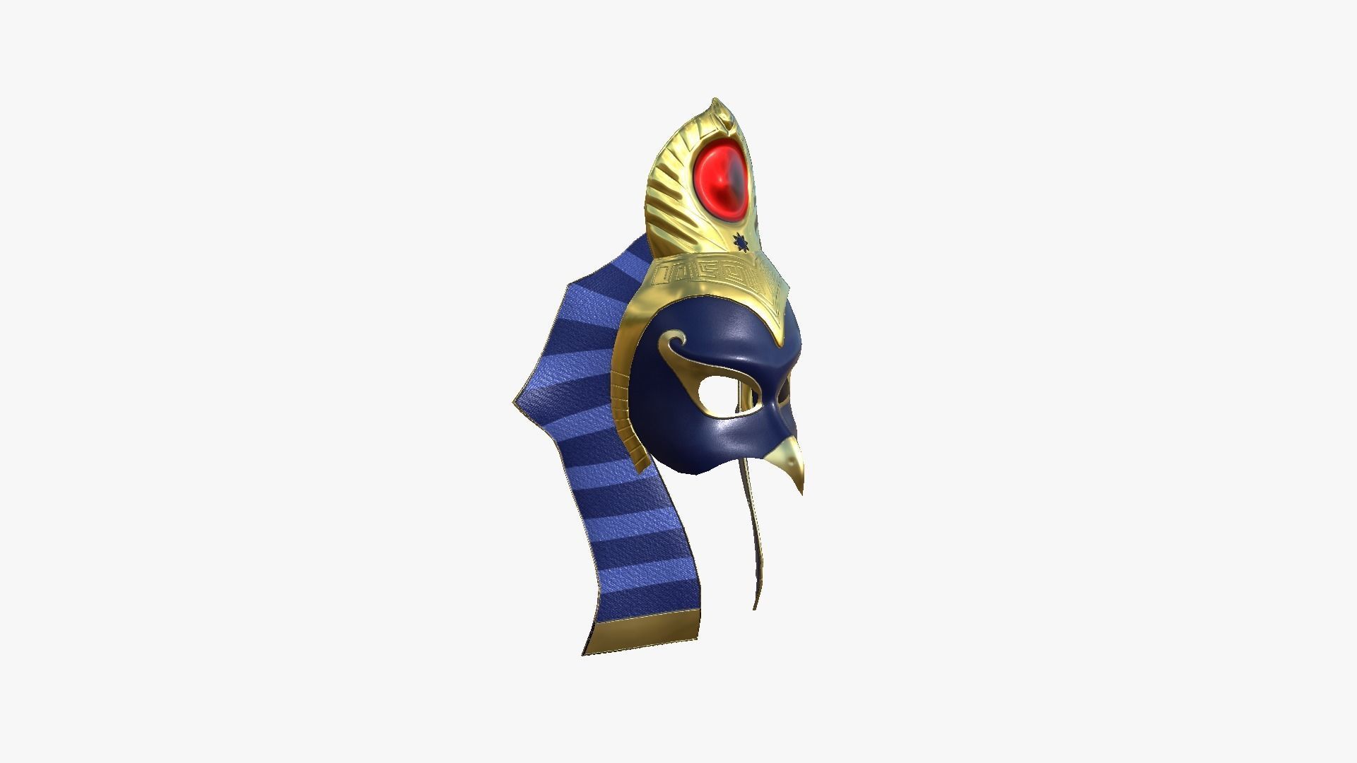 Ra Mask A04 - Egyptian Gods Character Clothing Low-poly 3D model_2