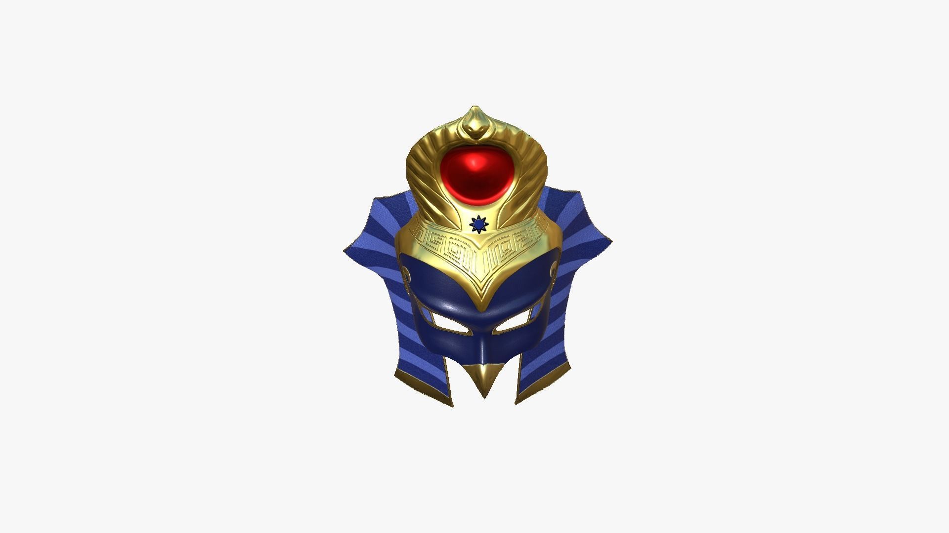 Ra Mask A04 - Egyptian Gods Character Clothing Low-poly 3D model_3