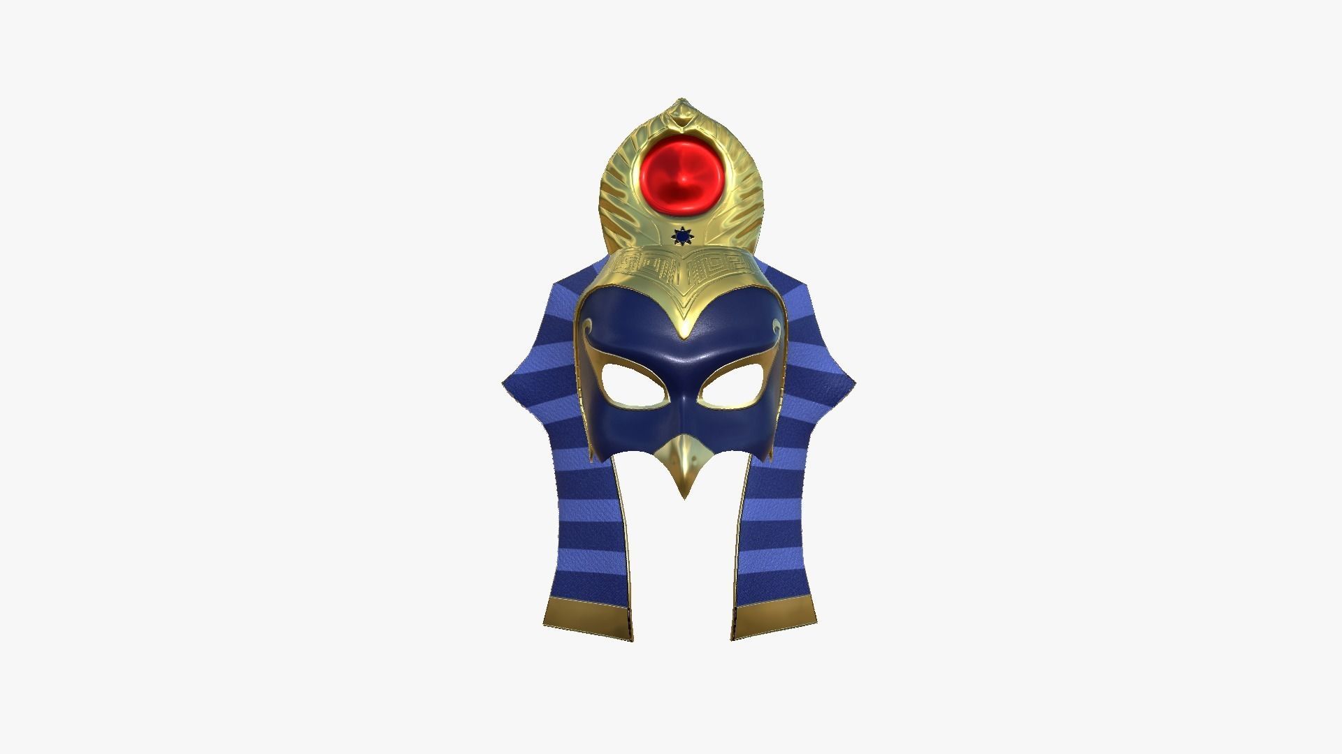 Ra Mask A04 - Egyptian Gods Character Clothing Low-poly 3D model_1