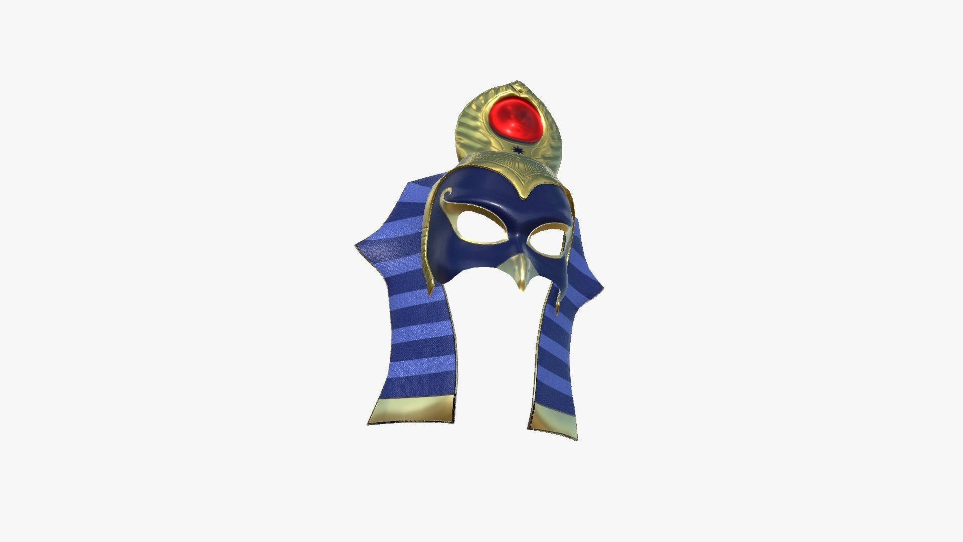 Ra Mask A04 - Egyptian Gods Character Clothing Low-poly 3D model_4