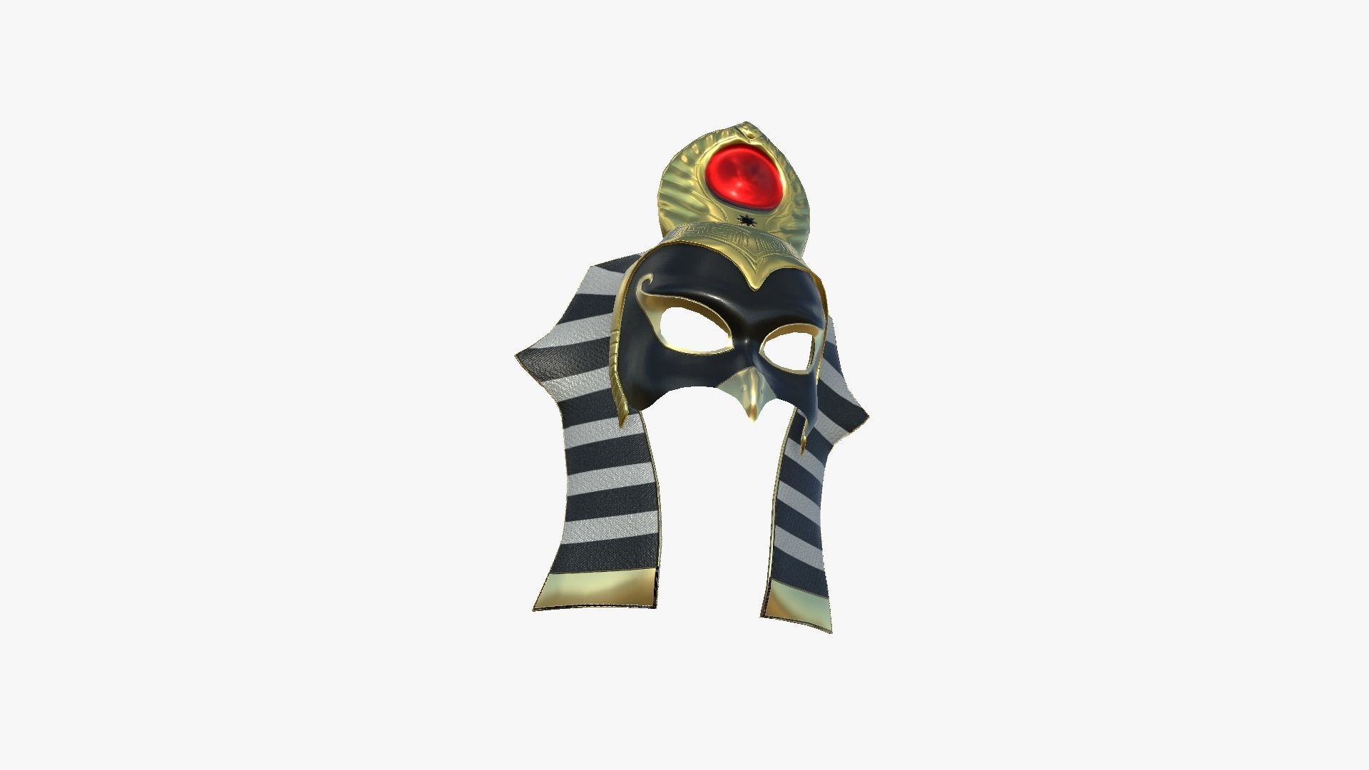 Ra Mask A03 - Egyptian Gods Character Clothing Low-poly 3D model_4