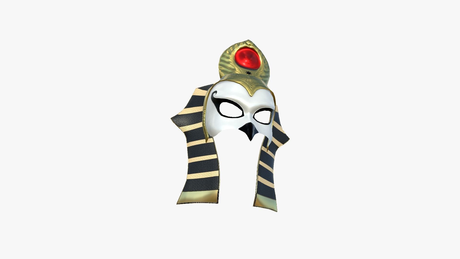Ra Mask A02 - Egyptian Gods Character Clothing Low-poly 3D model_4