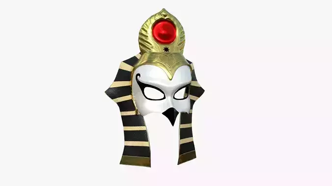 Ra Mask A02 - Egyptian Gods Character Clothing Low-poly 3D model