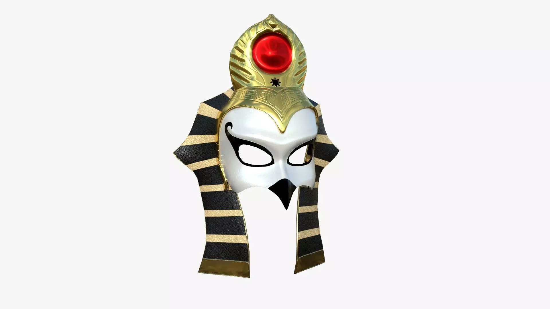 Ra Mask A02 - Egyptian Gods Character Clothing Low-poly 3D model_0