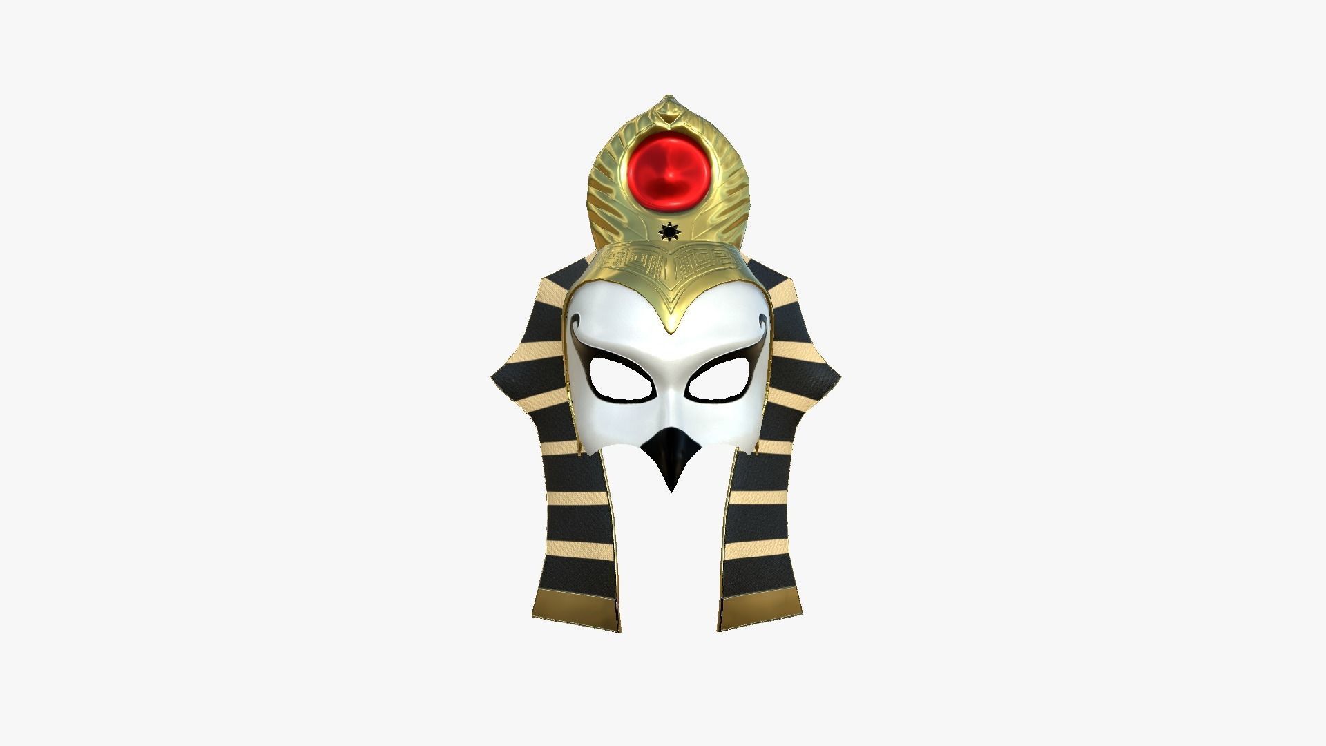 Ra Mask A02 - Egyptian Gods Character Clothing Low-poly 3D model_1
