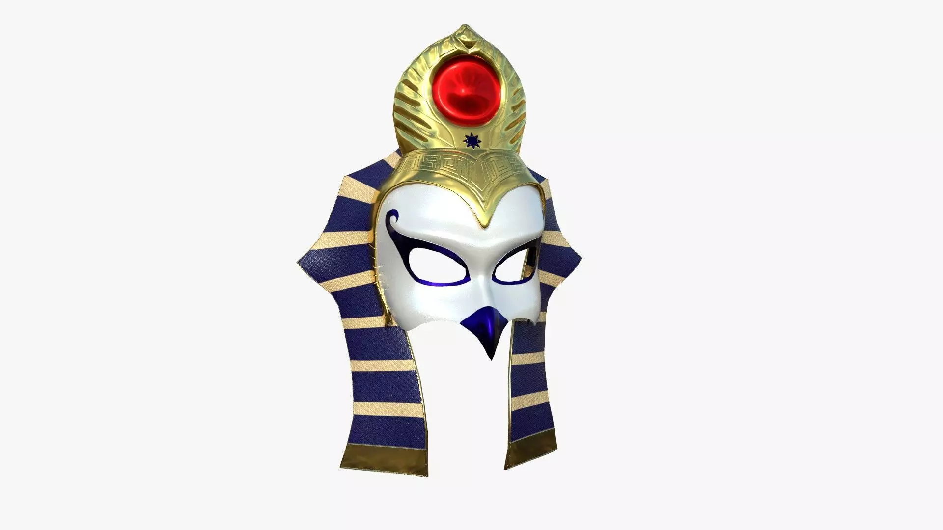 Ra Mask A01 - Egyptian Gods Character Clothing Low-poly 3D model_0