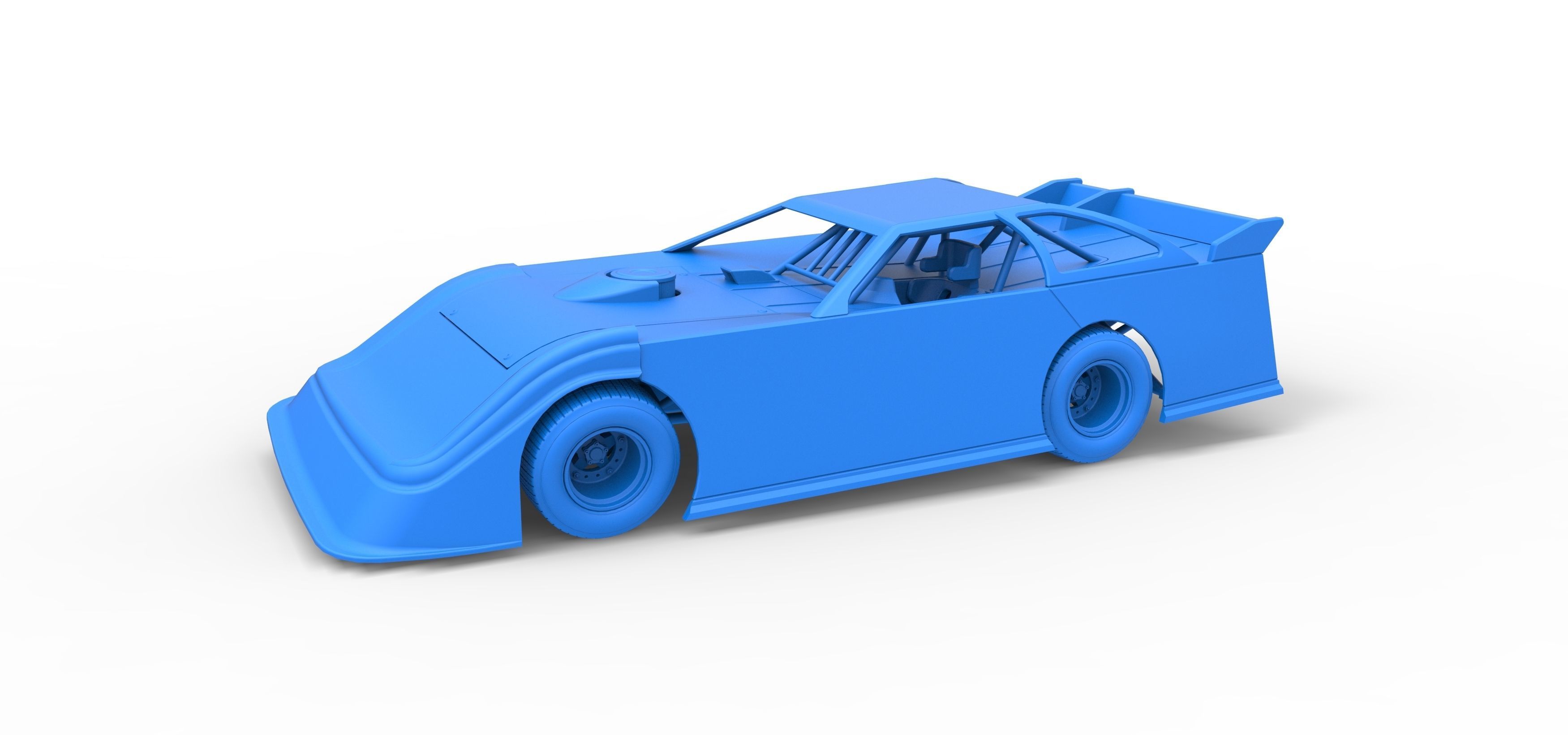 Super Dirt Late model Scale 1 to 25 3D print model_29