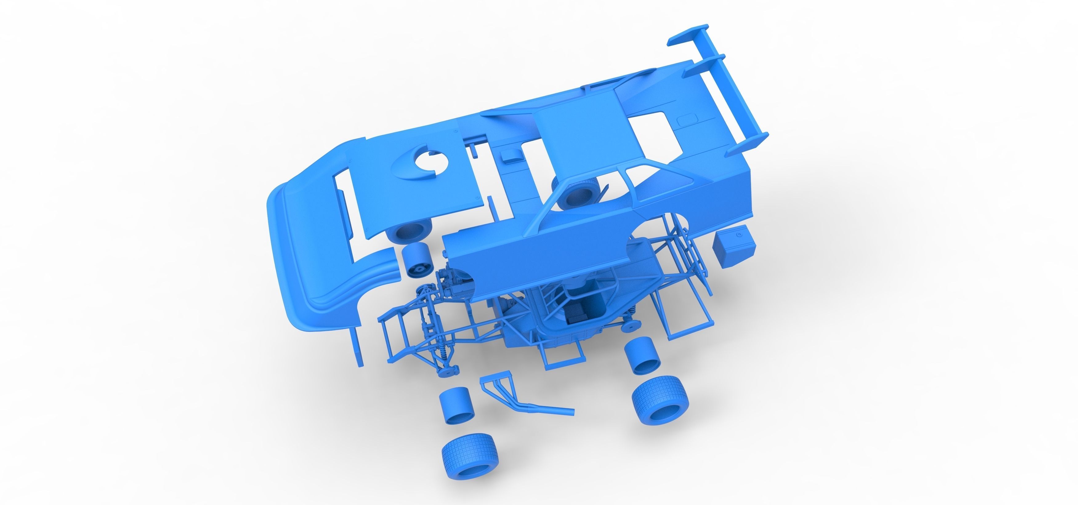 Super Dirt Late model Scale 1 to 25 3D print model_58