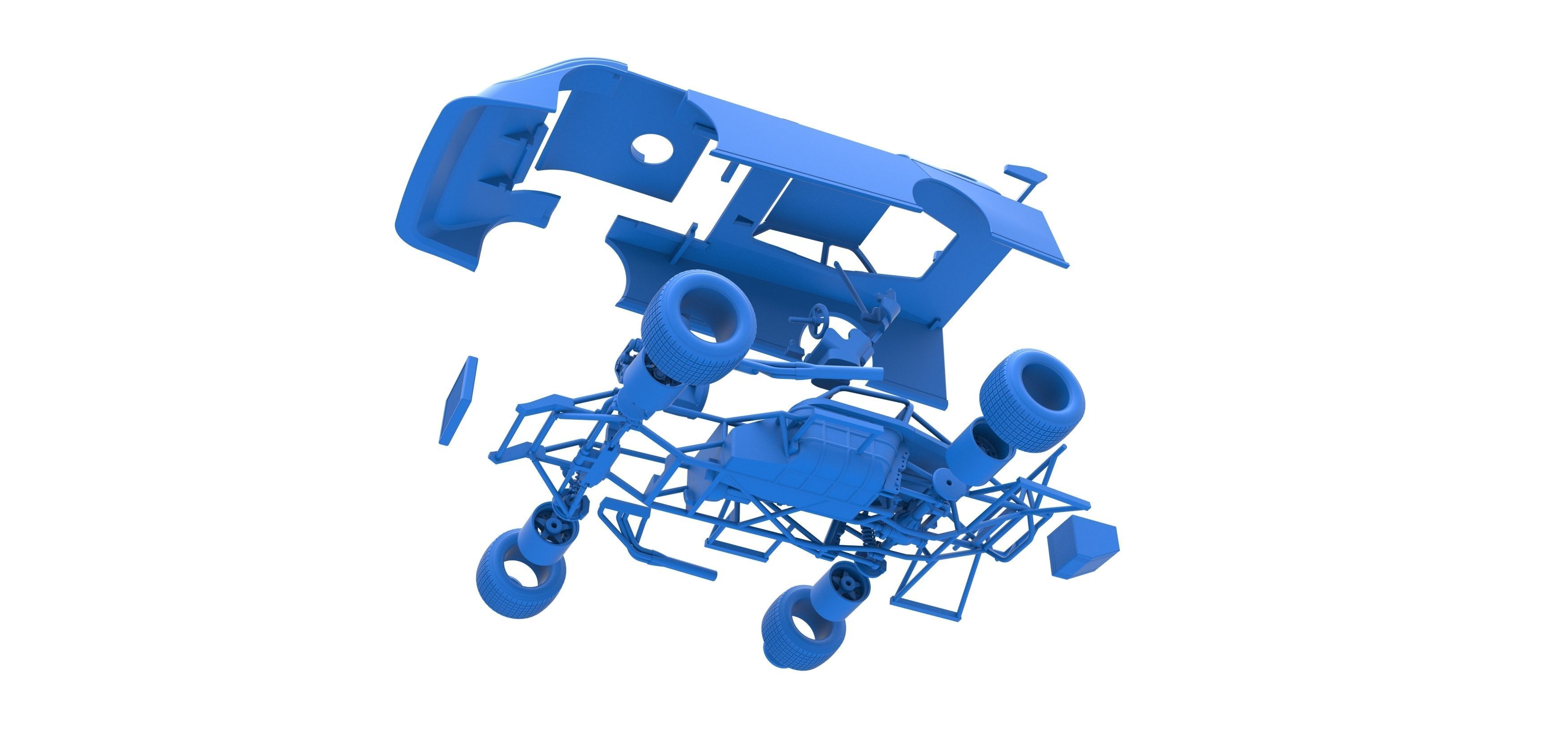 Super Dirt Late model Scale 1 to 25 3D print model_57