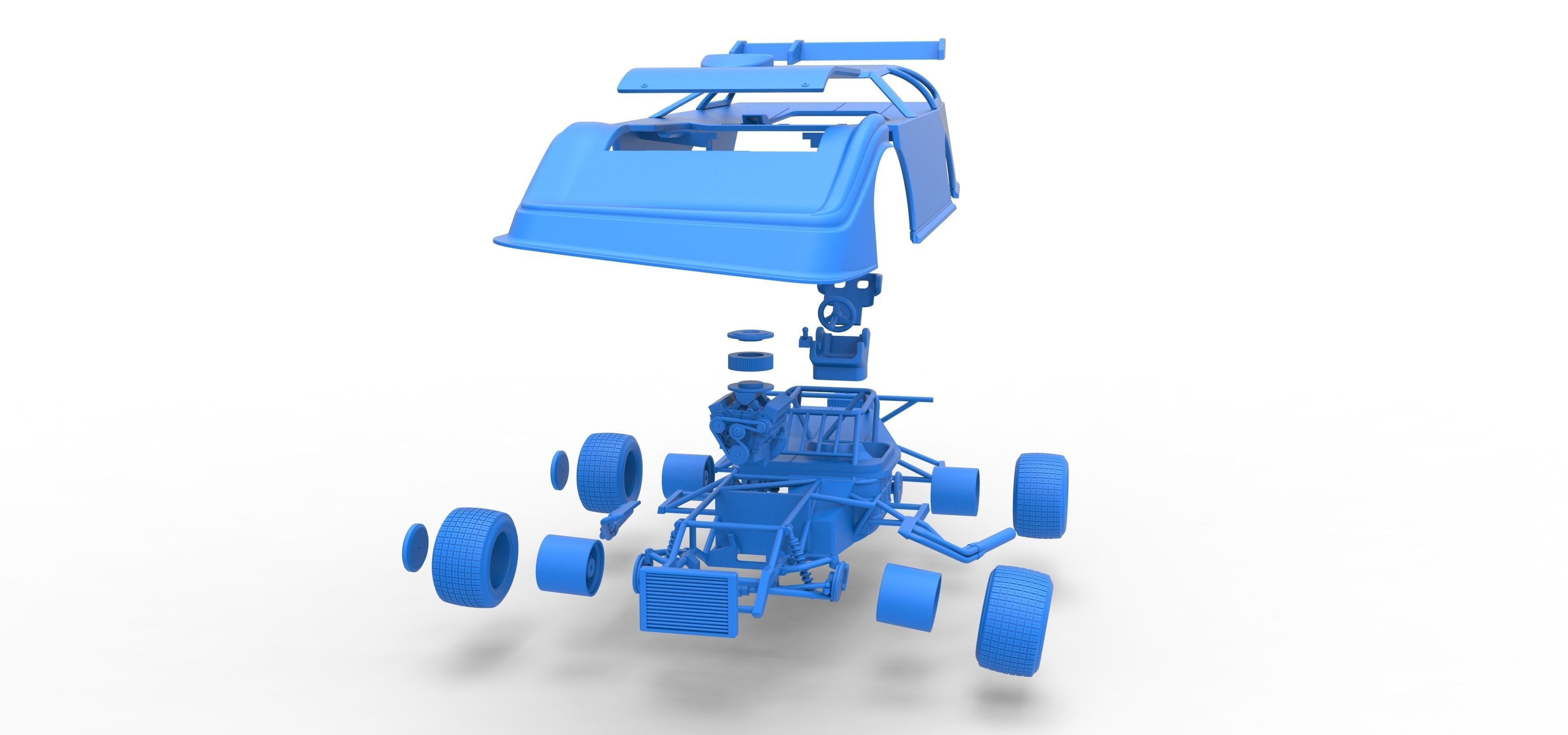 Super Dirt Late model Scale 1 to 25 3D print model_59