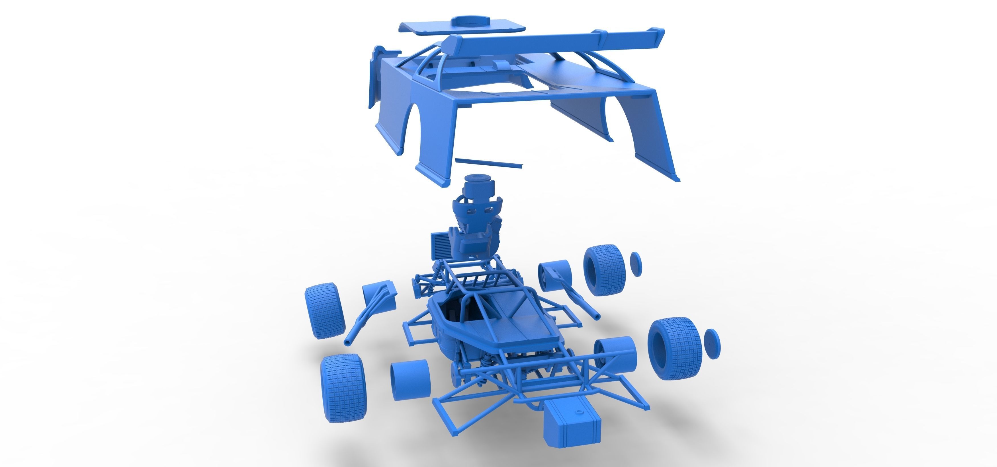 Super Dirt Late model Scale 1 to 25 3D print model_63