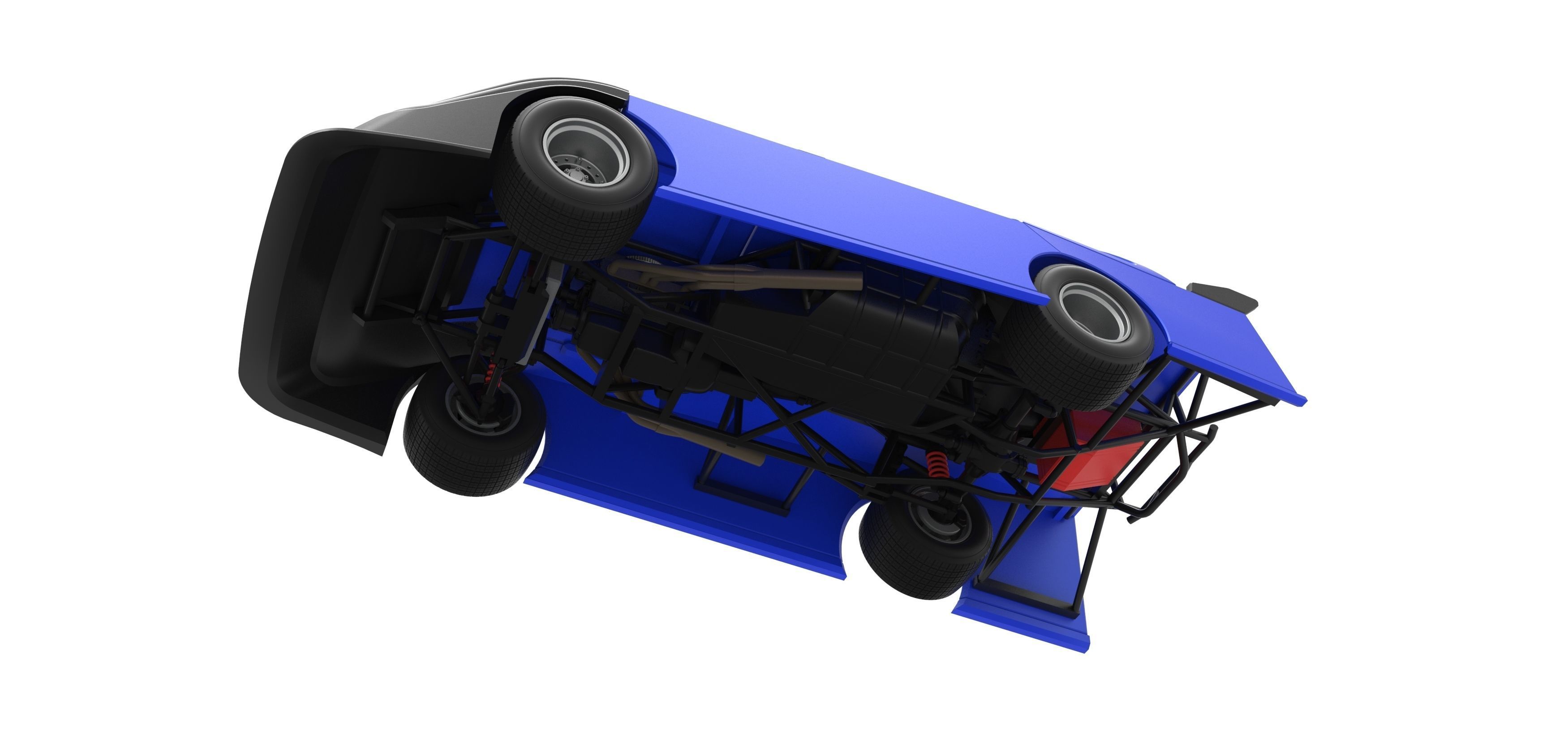 Super Dirt Late model Scale 1 to 25 3D print model_4
