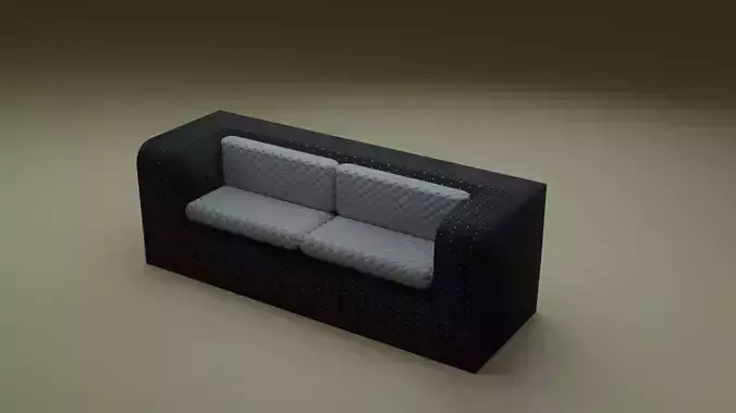 3D Blender Chic Comfort in Black and White Chair