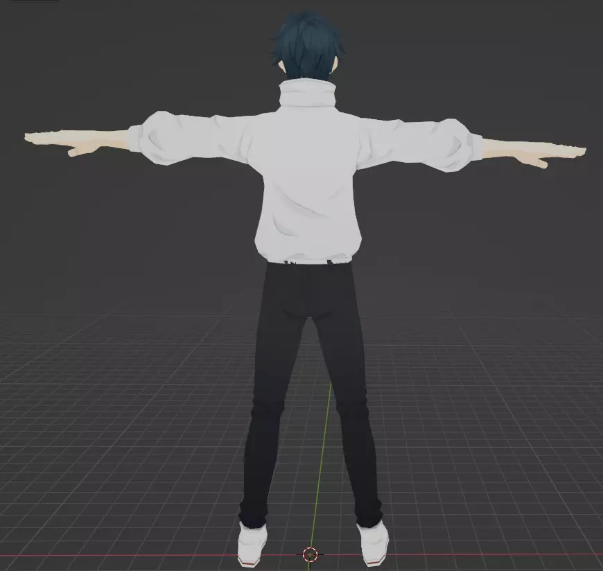 Yuta Jujutsu-Kaisen Low-poly 3D model