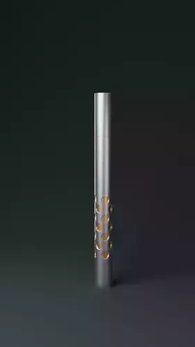 Luxury pen-Silencer titamium EDC ink-Blank Forces 3D model