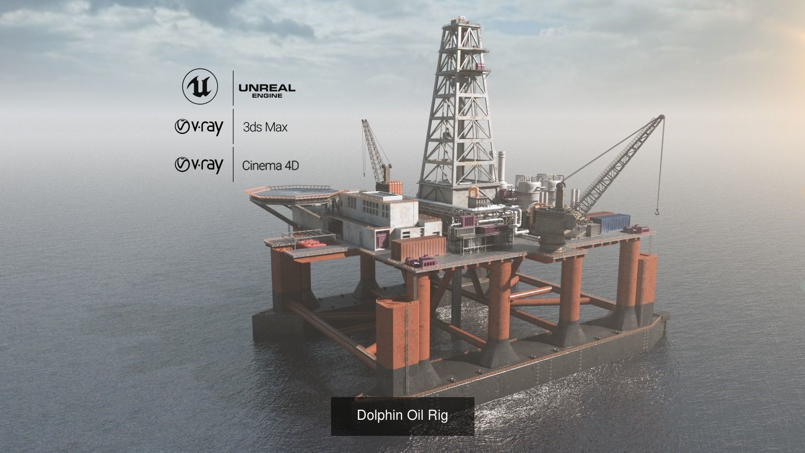 8 Oil-Platform 3D Model Collection_13