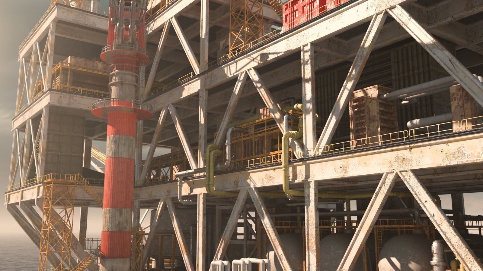 8 Oil-Platform 3D Model Collection_27