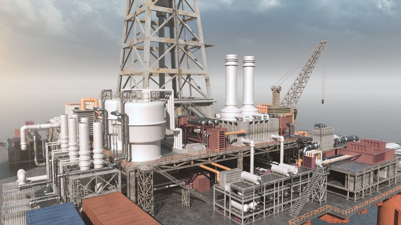 8 Oil-Platform 3D Model Collection_29