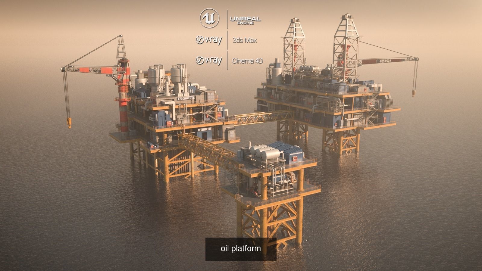 8 Oil-Platform 3D Model Collection_9
