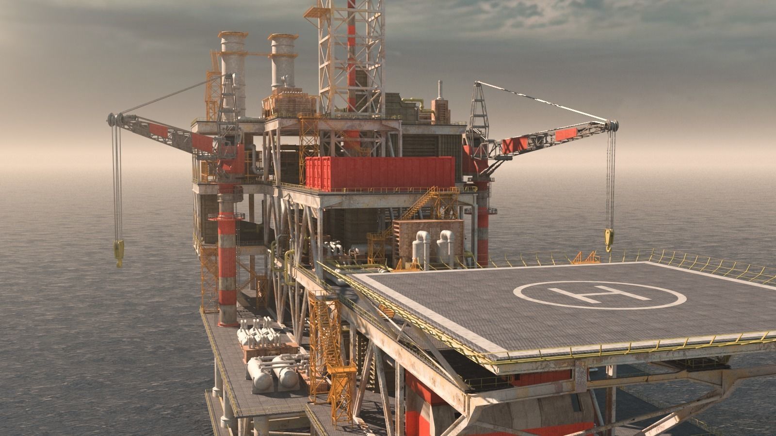 8 Oil-Platform 3D Model Collection_45