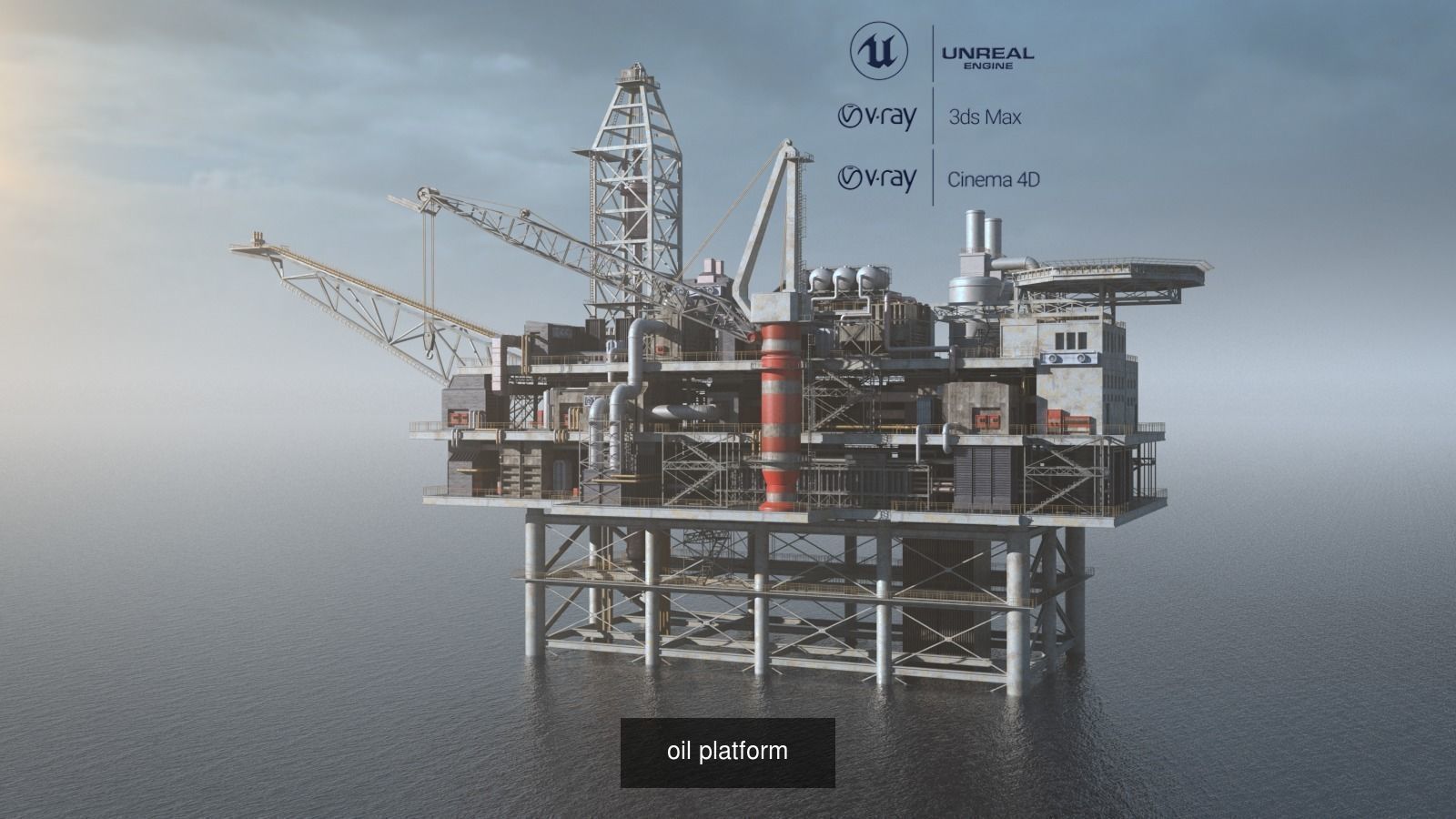 8 Oil-Platform 3D Model Collection_11